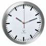 TFA 60.3528.02 reloj de pared radiocontrolado aluminio 300 mm x 45 mm segundero silencioso