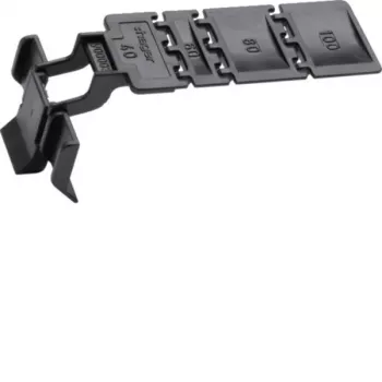 HAGER BA7CLIP Clip de sujeción para sistema de canaleta, ABS/policarbonato, blanco