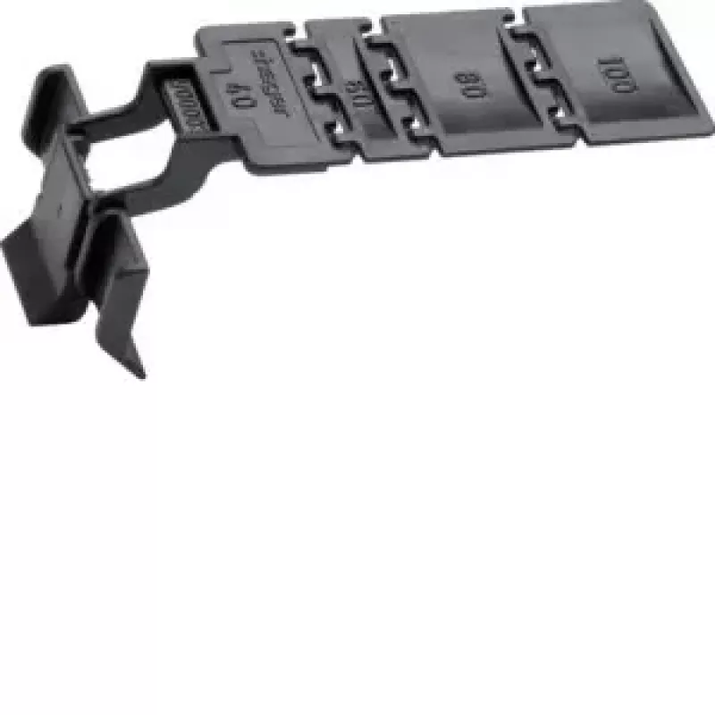 HAGER BA7CLIP Clip de sujeción para sistema de canaleta, ABS/policarbonato, blanco