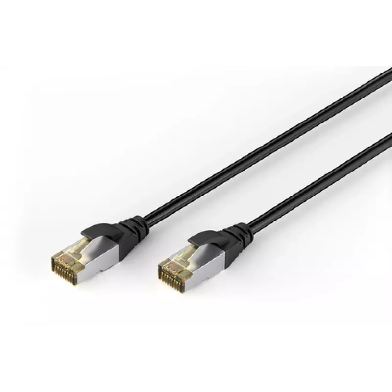 DIGITUS Cable de red de exterior CAT 6A S-FTP, cobre, PE, 10 m, negro