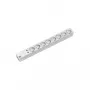 Bachmann 333.4061 PDU estándar 1U 8 tomas Schuko cable de 2 m protección contra sobretensiones gris