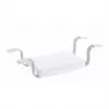 Weinberger Gratia Taburete de baño - Taburete de ducha con estructura ajustable en altura, marco de aluminio anodizado, asiento de HDPE, capacidad de carga 150 kg, certificado TÜV/GS