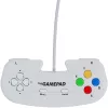 Retro Games The Gamepad White - Mando USB con cable para PC, Mac, ZX Spectrum, THEC64, THEA500 Mini - Cruceta digital, 10 botones, cable de 1,8 m