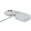 Retro Games The Gamepad White - Mando USB con cable para PC, Mac, ZX Spectrum, THEC64, THEA500 Mini - Cruceta digital, 10 botones, cable de 1,8 m