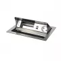 Kindermann CP Standard² VA caja de conexiones de mesa para 4 módulos con 1x toma Schuko, 1x puerto de carga USB-A, VGA, audio, negro