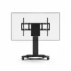Kindermann DisplayLift² Mobile X-Fuss carro de TV eléctrico motorizado para pantallas de 42-98 pulgadas, capacidad de carga de 150 kg, negro/plata