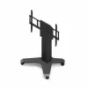 Kindermann DisplayLift² Mobile X-Fuss carro de TV eléctrico motorizado para pantallas de 42-98 pulgadas, capacidad de carga de 150 kg, negro/plata