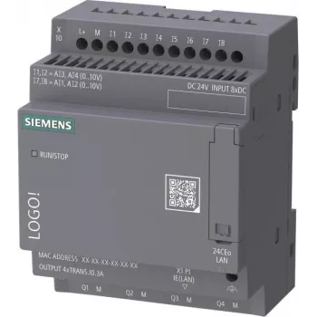Siemens LOGO! 24 CEo Módulo base sin pantalla DC 24V