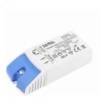 Scharnberger 58491 transformador electrónico 12V AC 0-60W para halógeno o LED, 71,5x35x23,5mm