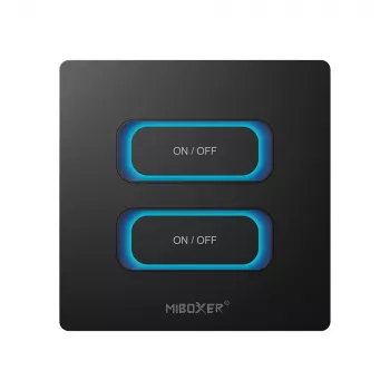 MIBOXER ESW2B interruptor inteligente de 2 canales mando a distancia LED con WiFi y sensor de movimiento 2,4 GHz y regulador