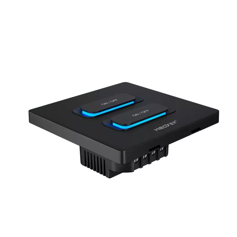 MIBOXER ESW2B interruptor inteligente de 2 canales mando a distancia LED con WiFi y sensor de movimiento 2,4 GHz y regulador
