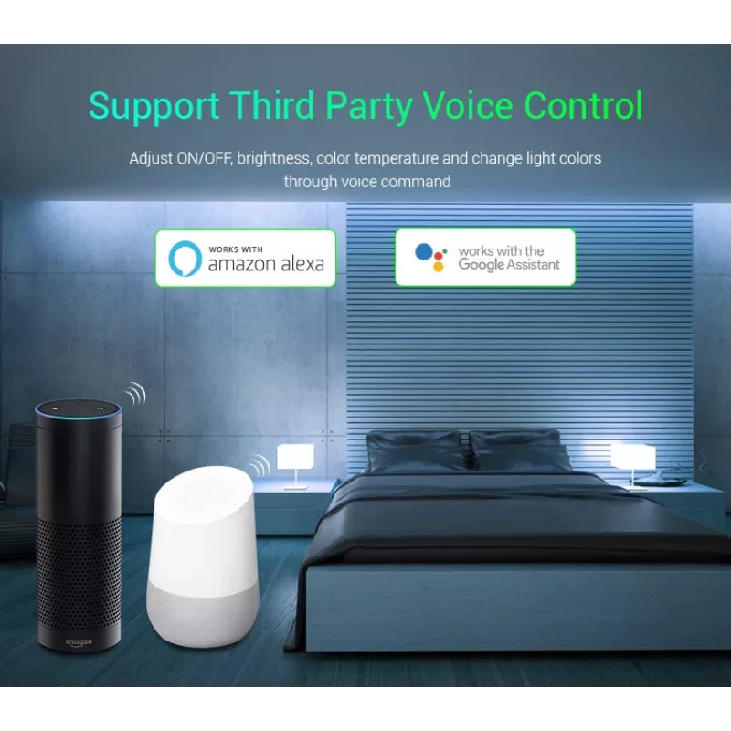 MIBOXER WL5 5en1 RGB+CCT controlador LED DC12-24V WiFi 2.4G Alexa