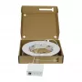 SYNERGY21 FTTH Caja compacta preensamblada, 2xLC/APC -> Open End, 20m, 9/125µm, G.657.A2, 2 fibras, OD=2,2mm