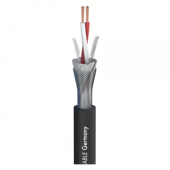 Sommer Cable SC-Primus cable de micrófono, 2 x 0,50 mm², PVC Ø 6,7 mm, negro, por metros (200-0151)