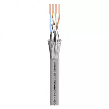 Sommer Cable SC-Mercator cable de red CAT.7, FRNC, Ø 6,5 mm, gris (580-0306F)