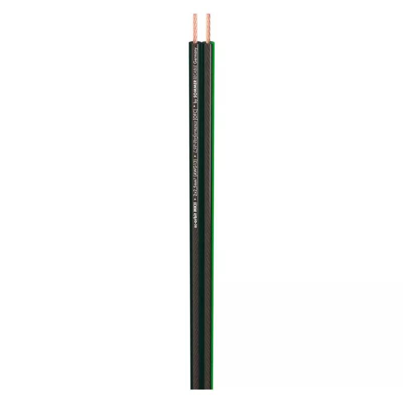 Sommer Cable SC-Orbit 225 MKII cable de altavoz HighEnd, 2 x 2,50 mm², PVC 10,2 x 4,8 mm, transparente (425-0151)