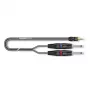 Sommer Cable SC-Onyx 2025 MKII Cable divisor estéreo, 2 x 1 x 0,25 mm², conector minijack estéreo de 3,5 mm a 2x conector jack mono de 6,3 mm, HICON, negro, 5 m (ON1W-0500-SW)