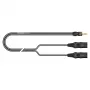 Sommer Cable SC-Onyx 2025 MKII cable divisor estéreo, 2 x 1 x 0,25 mm², conector minijack estéreo de 3,5 mm a 2 conectores XLR de 3 polos, HICON, negro, 5 m (ON9V-0500-SW)