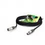 Sommer Cable SC-Primus cable de micrófono, 2 x 0,50 mm², conector hembra XLR 3 polos a conector macho XLR 3 polos, NEUTRIK, negro, 5 m (PRMFU0500-SW)