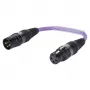 Sommer Cable adaptador, conector macho XLR 3 polos a conector hembra XLR 3 polos, violeta, 0,15 m (SGHXU0015-VI)