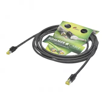 Sommer Cable SC-Mercator CAT.7 PUR cable de red, 8 x 0,14 mm², RJ45 a RJ45, HIROSE, negro, 5 m (P7HS-0500-SW)