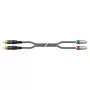 Sommer Cable SC-Onyx 2025 MKII cable estéreo RCA, no balanceado, 2 x 1 x 0,25 mm², RCA a RCA, HICON, negro, 2,5 m (ON8D-0250-SW)