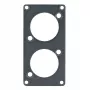 Sommer Cable SYPFB1-2D panel frontal - negro, 2 recortes tamaño D para sistema SYP-1