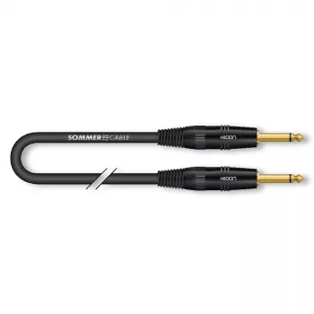 Sommer Cable SC-Spirit LLX 6,0 m cable para instrumento TS/TS mono negro
