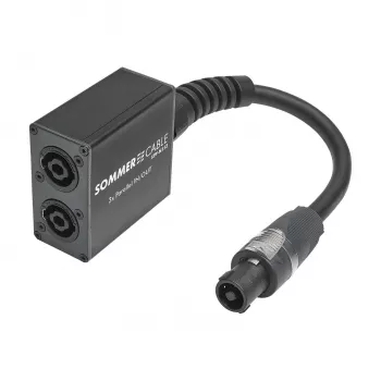 Sommer Cable SPY-N153 conector de altavoz adaptador de audio, recto, antracita