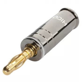 Sommer Cable HICON conector banana macho con contacto por tornillo, codificación blanca