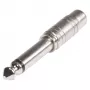 Sommer Cable HICON adaptador, conector jack mono de 6,3 mm a conector hembra RCA, recto, cromado (HI-JM6CI-MF)