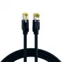 EFB Elektronik ECOLAN DRAKA UC900 Hirose TM31 cable de conexión RJ-45 macho a RJ-45 macho Cat.6A S/FTP LSZH, negro, 15 m