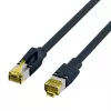 EFB Elektronik ECOLAN DRAKA UC900 Hirose TM31 cable de conexión RJ-45 macho a RJ-45 macho Cat.6A S/FTP LSZH, negro, 15 m