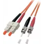EFB Elektronik ECOFIBER cable de parcheo de fibra óptica ST-ST dúplex OM2 1 m naranja LSZH