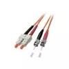EFB Elektronik ECOFIBER cable de parcheo de fibra óptica ST-ST dúplex OM2 1 m naranja LSZH