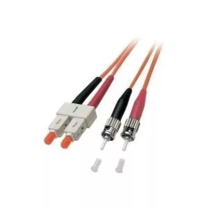 EFB Elektronik ECOFIBER cable de parcheo de fibra óptica ST-ST dúplex OM2 1 m naranja LSZH