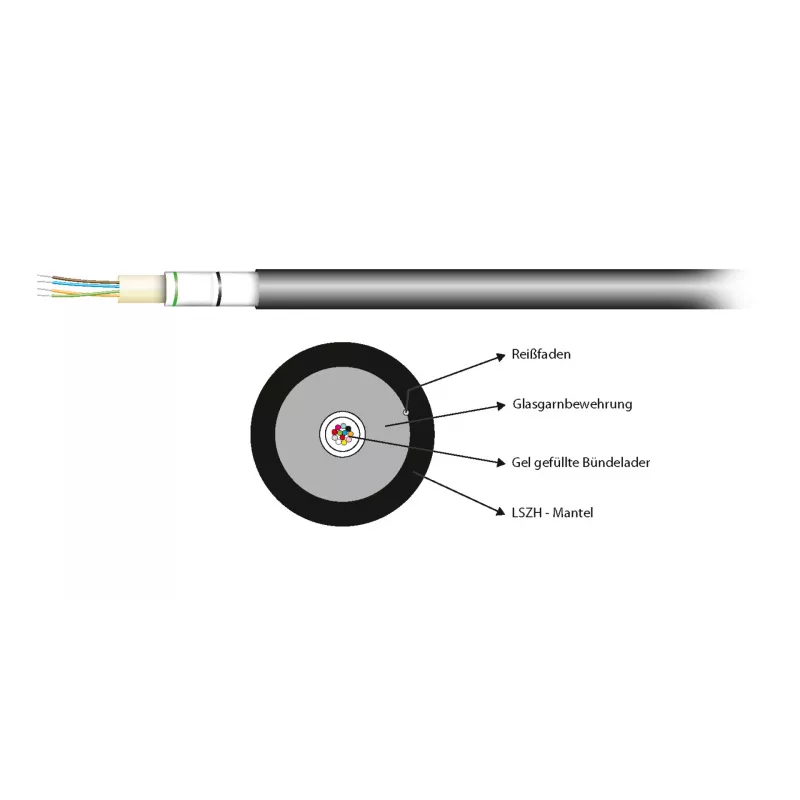 EFB Elektronik INFRALAN U-DQ(ZN)BH 48E 9/125µm G657A LSZH negro CPR Eca