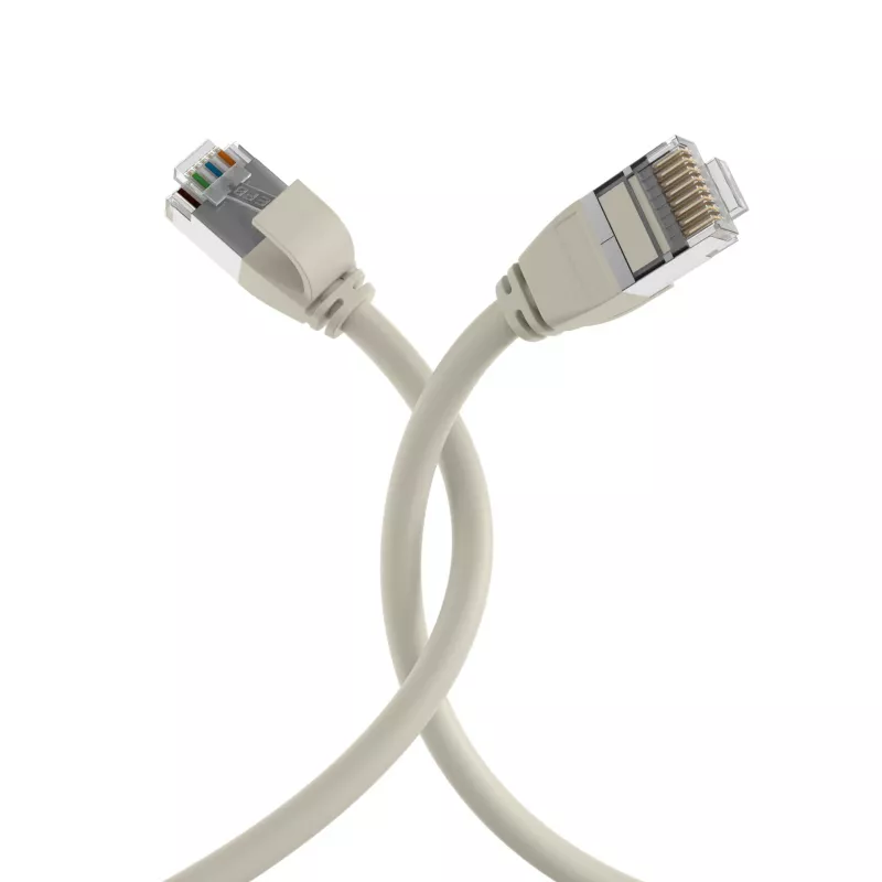 EFB Elektronik cable de parcheo RJ45 Cat.6A U/FTP TPE 4mm Ultraflex gris 3 m