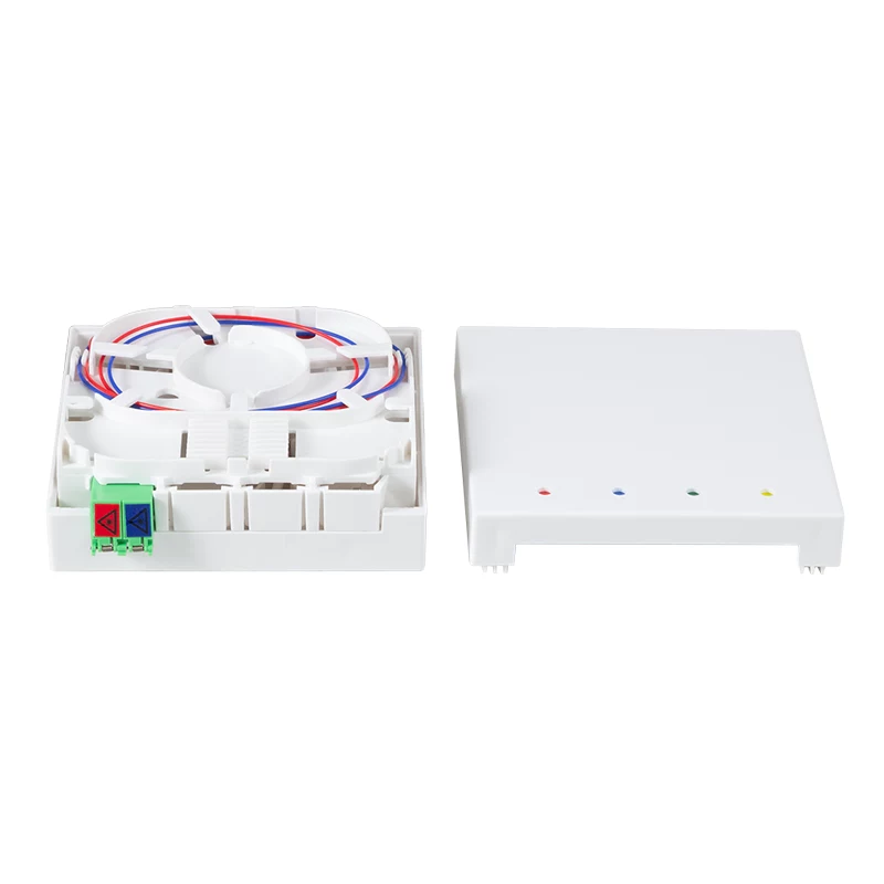 LogiLink FB2LC40 Caja de terminación FTTH con cable drop de 40m, 1x LC/APC, Blanco