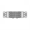 WAGO 221-2503 Adaptador de montaje con alivio de tracción, 3 conductores, gris claro