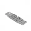 WAGO 221-2503 Adaptador de montaje con alivio de tracción, 3 conductores, gris claro