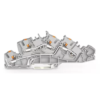 WAGO Caja de conexión de instalación 2205-7642 Borne con pulsador 4 mm² Gris