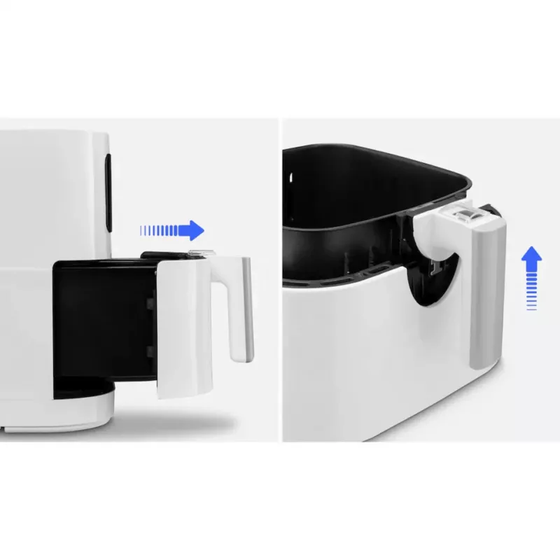 MEDION Air Fryer Life MD 11740 E40 XL (blanco mate, 2150 W, cesta de 5,2 L)
