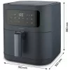 MEDION Life MD 11740 E40 XL freidora de aire, gris, 2150 W, cesta de 5,2 L