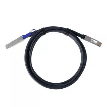 BlueOptics Fortinet FN-CABLE-QSFPDD-DAC-02 Compatible BlueLAN BL292901X2M26 Cable Direct Attach de Cobre QSFP-DD, 400GBASE-CR4, 26 AWG, 2 metros