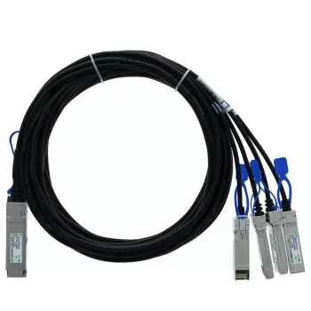 BlueOptics Fortinet FN-CABLE-QSFP28-4SFP28-5 BlueLAN SC282701L5M26 Cable Breakout Direct Attach Pasivo 100GBASE-CR4 QSFP28 a 4x25GBASE-CR SFP28, 5 metros
