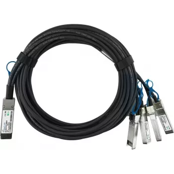 BlueLAN Cable Breakout Direct Attach Pasivo, 100GBASE-CR4 QSFP28 a 4x25GBASE-CR SFP28, 3 m, AWG26, Compatible con NVIDIA 980-9I48U-00C02A