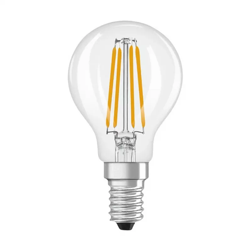 Osram LED Classic P 40 Filament 3.4W 827 Clear E14 Bombilla LED, Mini Globe