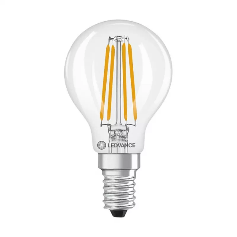 Osram LED Classic P 40 Filament 3.4W 827 Clear E14 Bombilla LED, Mini Globe