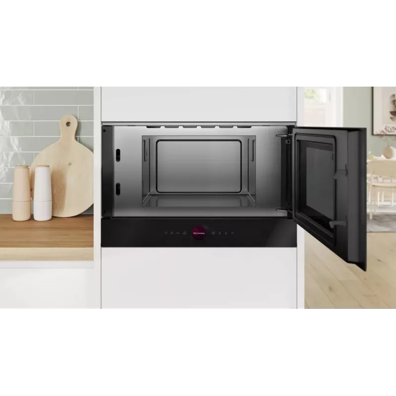 Bosch BFR9221B1 Microondas de empotrar 21L 900W Acero Inoxidable Serie 8